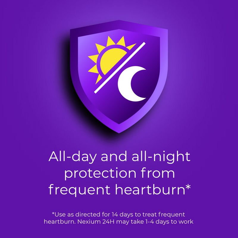 Nexium 24HR Delayed Release Heartburn Relief Capsules - Esomeprazole Magnesium Acid Reducer, 4 of 10