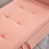 CAVINAS 51.5" Shoe Bench with Storage, Tufted Bed Bench with Storage, Elegant Upholstered Bench for Bedroom, Living Room - 3 of 4