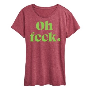 Women's - Instant Message - Oh Feck Short Sleeve Graphic T-Shirt - 1 of 4