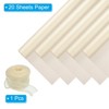 Unique Bargains Decorative Elegant Waterproof Matte Gift Wrap Paper with Ribbon 1 Set - 3 of 4