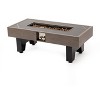 Gray 42 inch Iron Fire Pit Table Wood Fire Pit for Patio Backyard Deck Outdoor Fireplaces Stove - 4 of 4