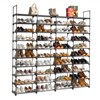 Karl Home 10-Tier Black Iron Pipe&Plastic 65.75in. W Shoe Rack - 3 of 4