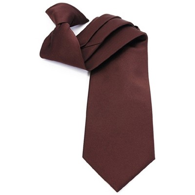 Men's Solid Color 19" Clip On Neck Tie