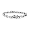 Haus of Brilliance Silver 1/4 Cttw Diamond Round Miracle Plate and "S" Link Tennis Bracelet - 3 of 4