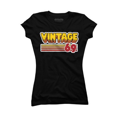 Junior's Design By Humans Retro Vintage Stack 69 By JoshuasPlayhouse T-Shirt