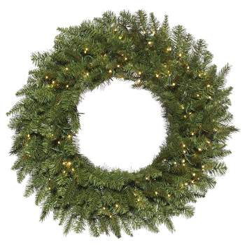 Vickerman Carlsbad Fir Wreath Warm White 3MM