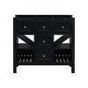 NicBex 35.51" Bathroom Storage Cabinet without Sink, Bathroom Vanity, 3 Drawers and 2 Spacious Open Cabinet Shelves for Bathroom - 4 of 4