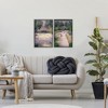 Stupell Industries Natural Paradise Garden Benches 2pc Framed Giclee Art Set - 2 of 4