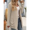 Coolmee Women's Cardigans Fashion Casual Oversized Long Sleeve Cardigan Sweater Loose Dressy Fall Holiday Tops - 2 of 4