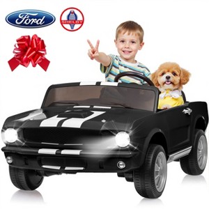 Joyracer Shelby 4WD 24 Volt Ride on Toys Cars for Kids, 2 Seats Electric Car with Remote Control, LED Lights, Music, Horn, Bluetooth, USB, Kids Gift - 1 of 4