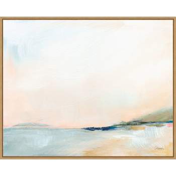 28" x 23" Open Sky Over Water by Sue Schlabach Framed Canvas Wall Art Print - Amanti Art
