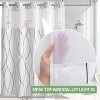 BAGOKIE 3-IN-1 Shower Curtain and Liner Set - 3 of 4