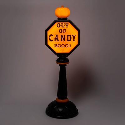 Photo 1 of 42 Lit Trick or Treat Stop Sign Halloween Decorative Scene Prop - Hyde  EEK! Boutique