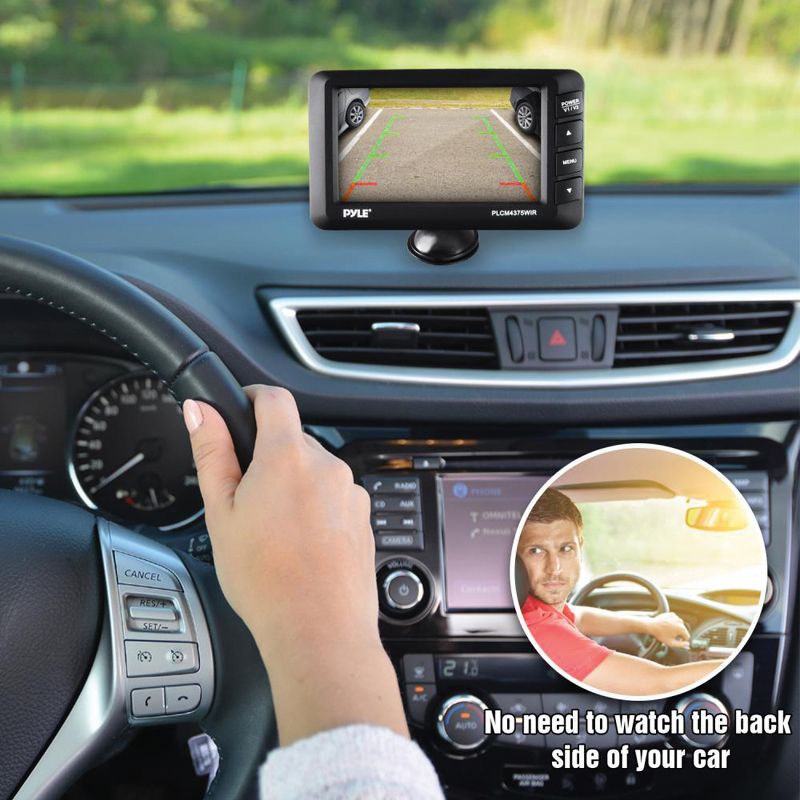 Pyle® 4.3" LCD Monitor & Wireless Backup Camera with Parking/Reverse Assist System, 5 of 8