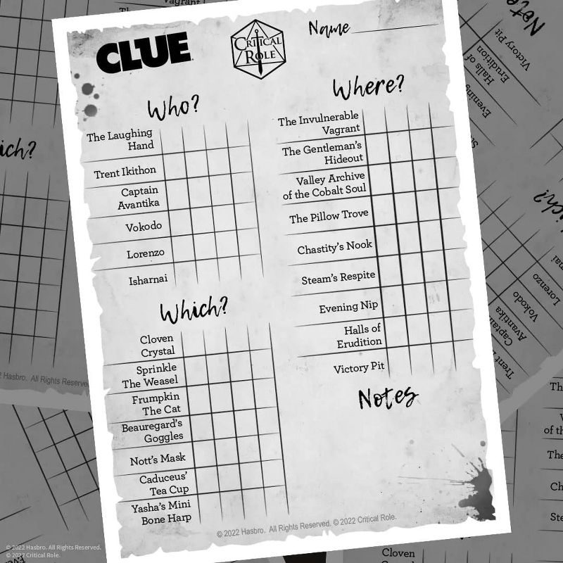 USAopoly Critical Role Clue Board Game, 3 of 5