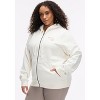 Peloton Women's Fleece Full Zip, Pearl - 2 of 4