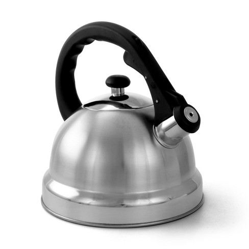 MR COFFEE HARPWELL 2 QUART WHISTLING TEA COFFEE KETTLE STAINLESS STEEL  