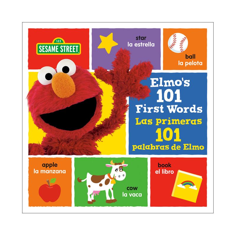 Elmo's 101 First Words/Las Primeras 101 Palabras de Elmo (Sesame Street) - by  Random House (Board Book), 1 of 2