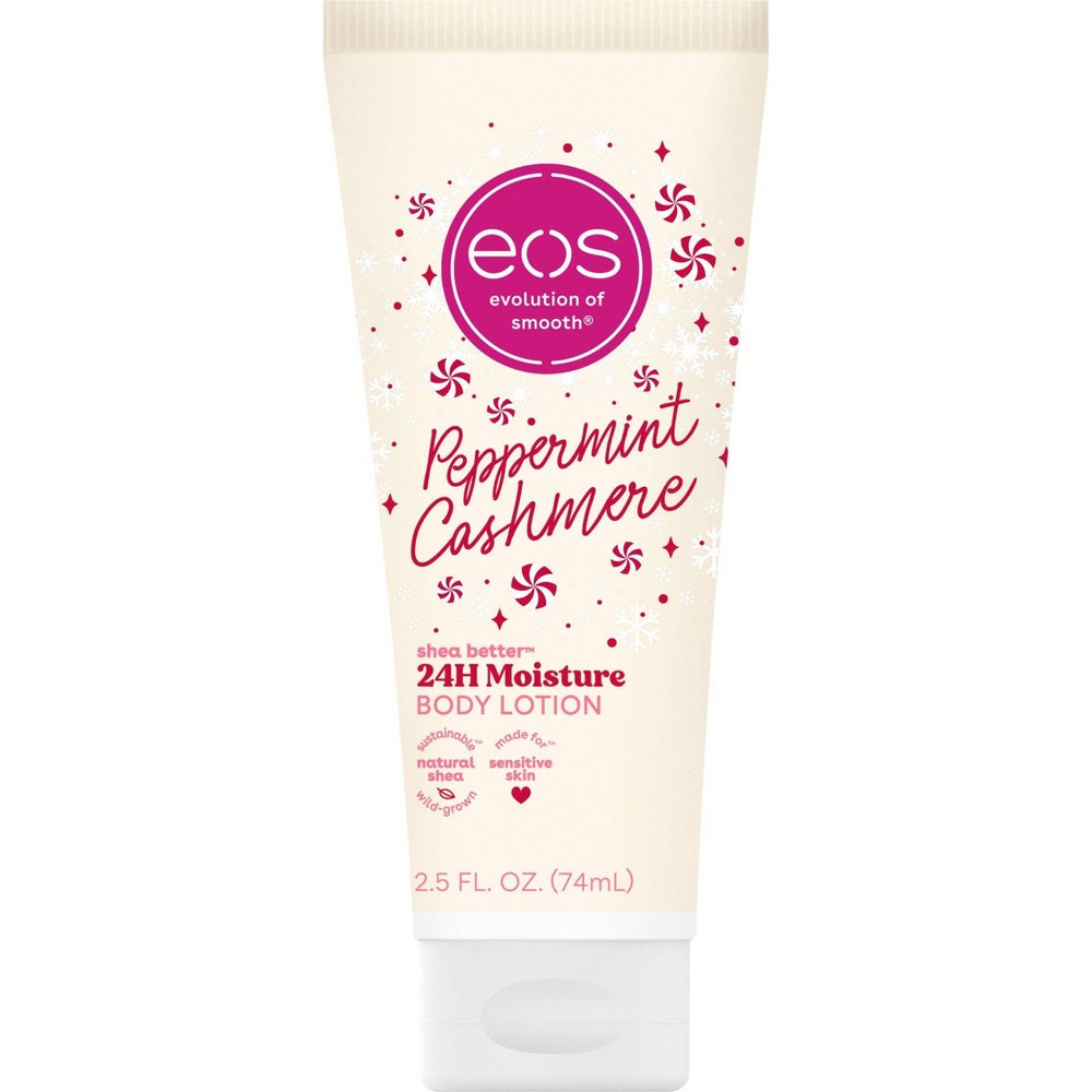 eos Mini Holiday Body Lotion - Peppermint Cashmere - Travel Size - 2.5 fl oz
