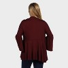 24seven Comfort Apparel Maternity Elegant Long Sleeve Open Front Casual Jacket - 2 of 3