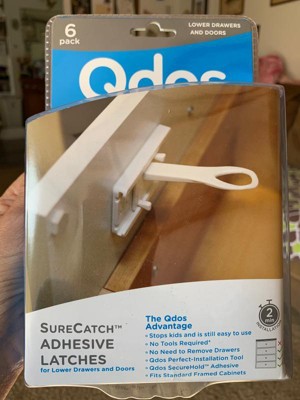 Qdos Surecatch Top Drawer Adhesive Latches - 4pk : Target