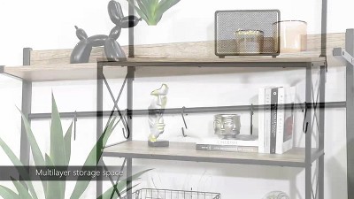 Yaheetech 4-tier Kitchen Storage Rack With 5 S Hooks : Target