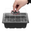 Unique Bargains Adjustable Humidity Domes Transparent Cover Heightened Lid Plastic Seeding Tray 10 Pcs - 4 of 4