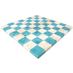WorldWise Imports Chess Board - 14.5" Faux Leather Chess Board - 1 of 4
