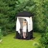 VisioGear Portable Shower Tent, Privacy Shelter, Camping Dressing Changing Tent Room with Shower Bag, Black, 55.1"*55.1"*90.6" - 4 of 4