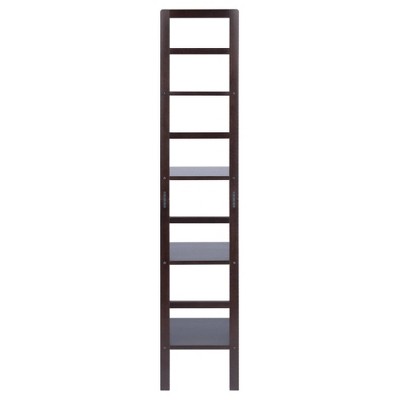Aiden Black Wood Narrow Transitional Baker's Rack