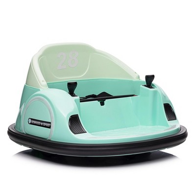 Kids Ride on Bumper Car, 12V Battery Powered Bumper Car with Remote Control, Electric Bumping Toy with 360 Degree Spin, Music, LED