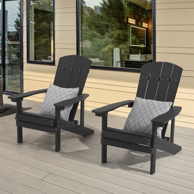 Sonkuki  2-Pack Recycled Plastic Wood Adirondack Chair