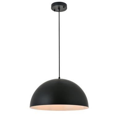 Modern Black and White Iron Pendant Light