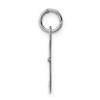 Black Bow Jewelry Sterling Silver, Ella Collection Medium Fancy Script Initial F Pendant - 2 of 4