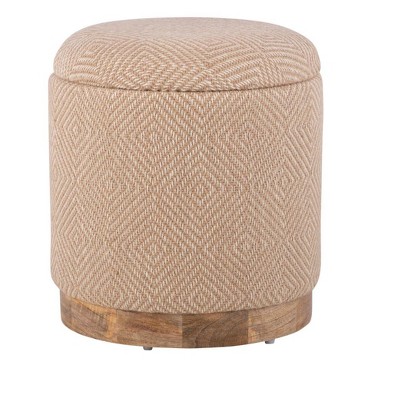 Carolina Chair  Table Handwoven Hesperus Diamond Juste Storage Ottoman