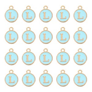 Unique Bargains Beautiful Designer DIY Jewelry Making Initial Pendants 50 Pcs - 1 of 4