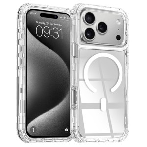 Entronix [Magnetic] Case Compatible with iPhone 17 Pro Max - [Clear] Triple-Layer Heavy Duty Protection - 1 of 4