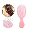 Unique Bargains Anti-Static Pocket Detangling Brush Barber Brush Tools for Curly Straight Wavy Hair 1 Pc - 2 of 4