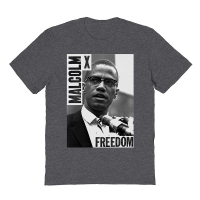 Malcolm X Men's Freedom Short Sleeve Graphic Cotton T-Shirt