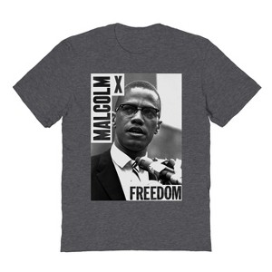 Malcolm X Men's Freedom Short Sleeve Graphic Cotton T-Shirt - 1 of 1