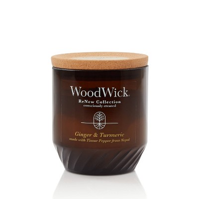 WoodWick ReNew Recycled Glass Ginger & Tumeric Candle 6oz