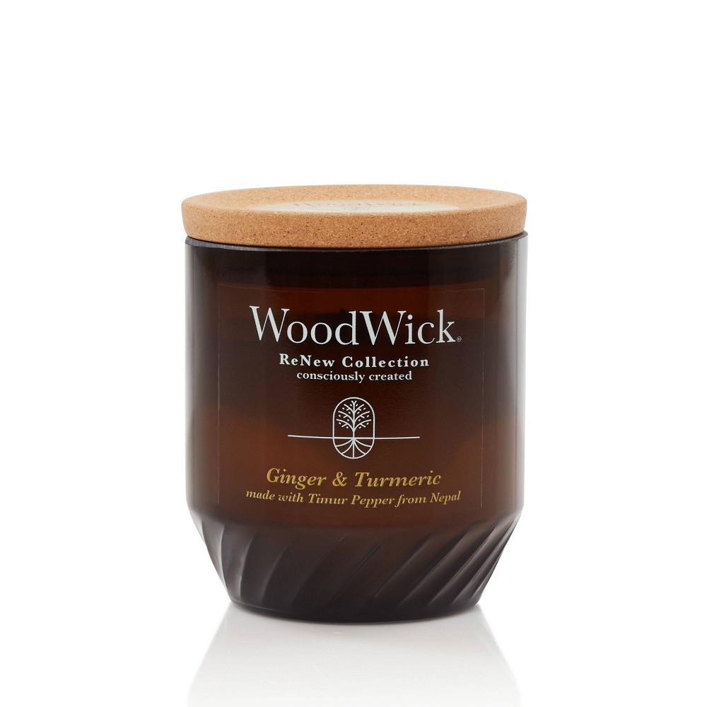 WoodWick ReNew Recycled Glass Ginger & Tumeric Candle 6oz