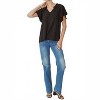 Women's Ruffled Flutter Sleeve Blouse - entro - 4 of 4