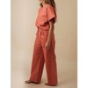 Women's Joey Linen Pleated Pants - LUCY PARIS - 3 of 4