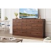 12 Drawer Dresser for Bedroom, 61 Inch Wood Dresser with Power Outlet, Wide Chest of Drawers for Living Room, Hallway - 3 of 4