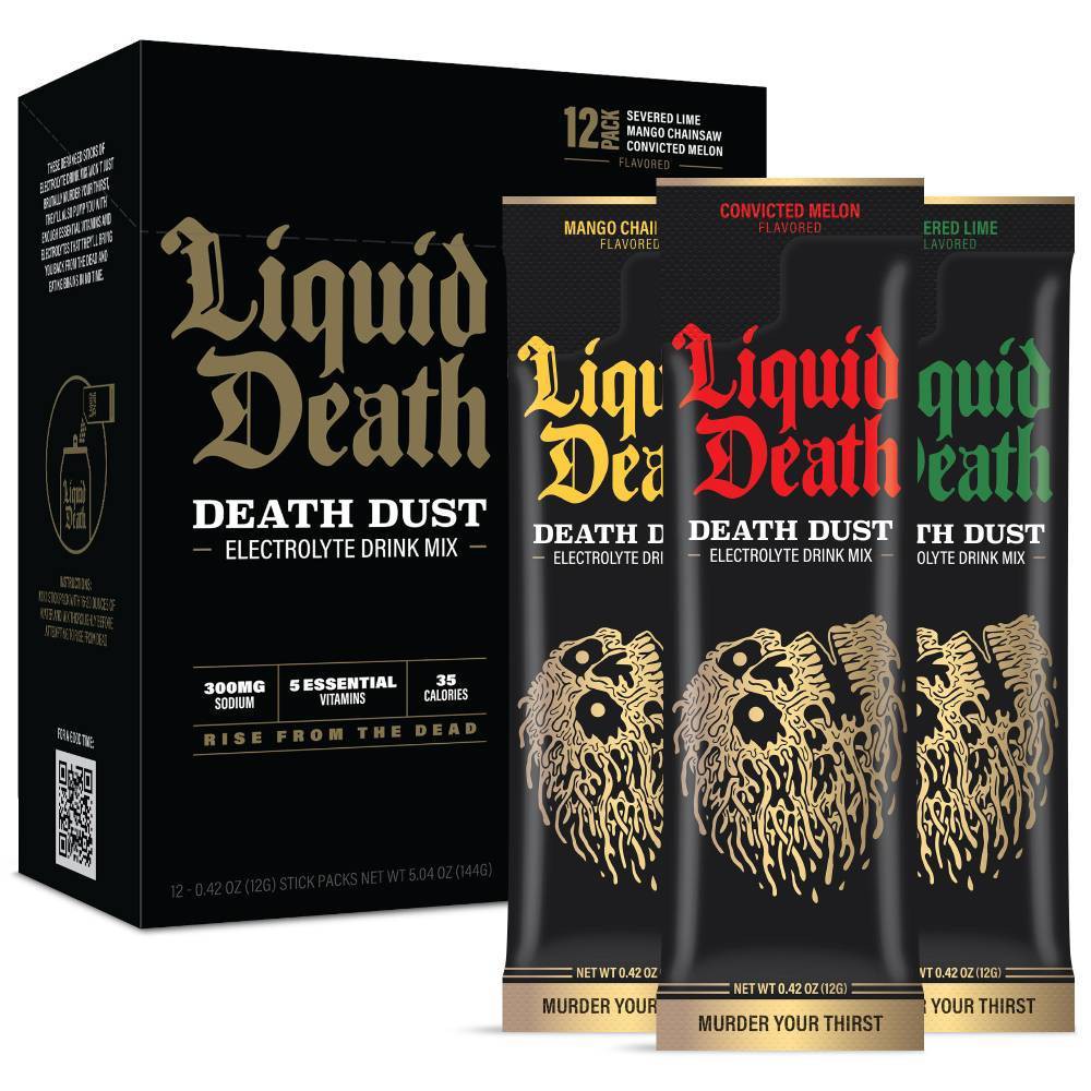 Liquid Death Death Dust Variety Pack Electrolyte Drink Mix - 12pk/0.42 oz Sticks