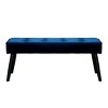 WestinTrends Velvet Tufted Bedroom Bench for Living Room & Entryway - 3 of 4