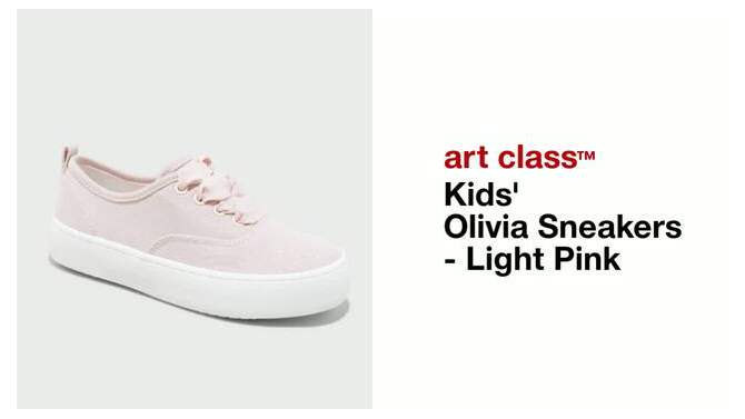 Kids' Olivia Sneakers - art class™ Light Pink, 2 of 10, play video