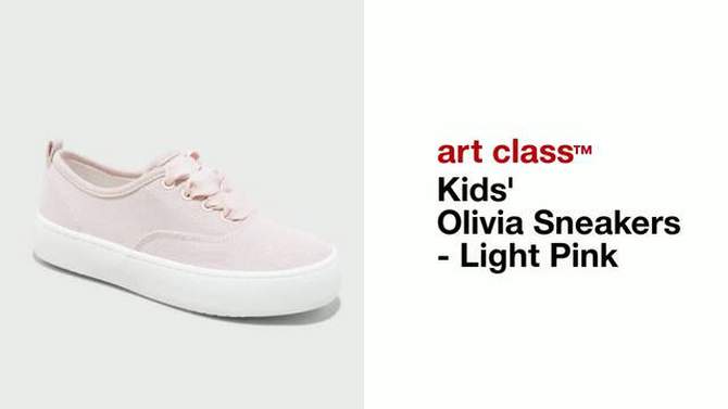 Kids' Olivia Sneakers - art class™ Light Pink, 2 of 10, play video