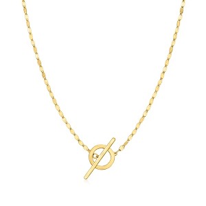 Pure Collection by Ross-Simons Italian 14kt Yellow Gold Lumachina Toggle Clasp Necklace - 1 of 4